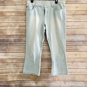 Ralph Lauren Ankle Capri Jean Light Wash Size 12